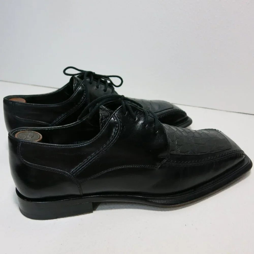 Bachrach Genuine Crocodile Leather Dress Oxfords Men's Footwear Shoes 8 - 8.5 M